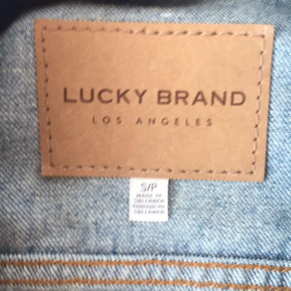 Jean Jacket 100% Cotton size small color blue Lucky - Picture 6 of 13